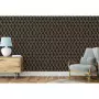 DUTCH WALLCOVERINGS Carta da Parati Geometric Nero e Oro