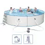 Bestway Set Piscina Rotonda Hydrium Telaio Acciaio 460x90 cm