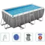 Bestway Set Piscina Rettangolare Power Steel 412x201x122 cm