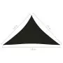 Parasole a Vela Oxford Triangolare 3,5x3,5x4,9 m Nero