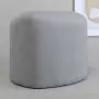 Venture Home Pouf Peg 46x46x41 cm Velluto a Coste Grigio