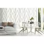 DUTCH WALLCOVERINGS Carta da Parati Geometric Bianco e Oro