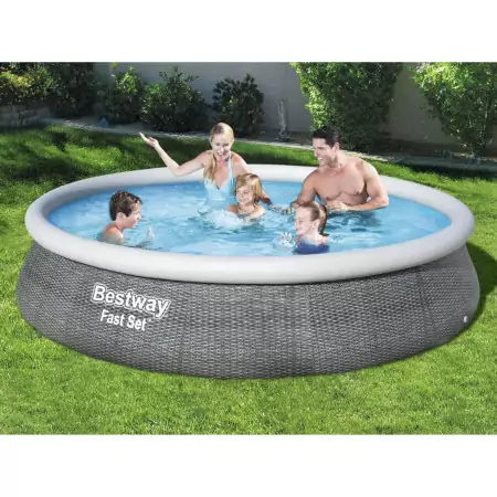 Bestway Set Piscina Gonfiabile con Pompa Fast Set 196x84 cm