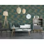 DUTCH WALLCOVERINGS Carta da Parati "Tropical" Blu Scuro e Oro