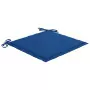 Cuscini per Sedie da Giardino 2 pz Blu Reale 50x50x3 cm Tessuto