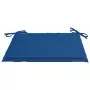 Cuscini per Sedie da Giardino 2 pz Blu Reale 50x50x3 cm Tessuto