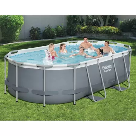 Bestway Piscina Fuori Terra Ovale Power Steel 427x250x100 cm