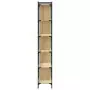 Libreria Rovere Sonoma 6 Ripiani 76x32x192 cm Legno Multistrato