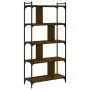 Libreria Rovere Marrone 5 Ripiani 76x32x158cm Legno Multistrato