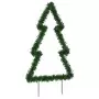 Decorazione Luminosa Natalizia con Picchetti Albero 80LED 60cm