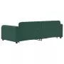 Divano Letto Estraibile Cassetti Verde Scuro 90x200cm Velluto