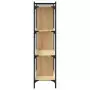 Libreria Rovere Sonoma 4 Ripiani 76x32x123 cm Legno Multistrato