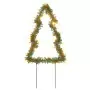 Decorazioni Luminose Natalizie Picchetti 3pz Albero 50LED 30cm