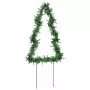 Decorazioni Luminose Natalizie Picchetti 3pz Albero 50LED 30cm