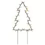 Decorazioni Luminose Natalizie Picchetti 3pz Albero 50LED 30cm