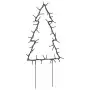 Decorazioni Luminose Natalizie Picchetti 3pz Albero 50LED 30cm