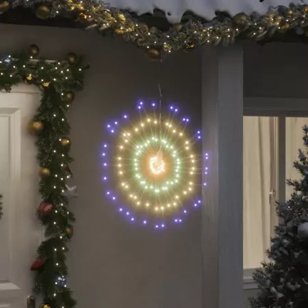 Illuminazioni di Natale Galassia 140 LED 8pz Multicolore 17 cm