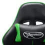 Sedia da Gaming Nera e Verde  in Similpelle