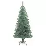 Albero di Natale Artificiale con Neve Fioccata Verde 210 cm