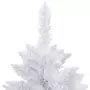 Albero di Natale Artificiale Incernierato con Base Bianco 120cm