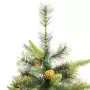 Albero di Natale Artificiale Incernierato con Pigne 210 cm