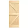 Porta Scorrevole con Set Hardware 70x210 cm Legno Massello Pino