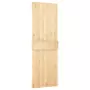 Porta Scorrevole con Set Hardware 70x210 cm Legno Massello Pino