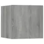 Armadietti TV Montati a Parete Grigio Sonoma 30,5x30x30 cm