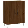 Credenza Rovere Marrone 69,5x34x180 cm in Legno Multistrato