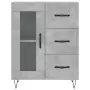 Credenza Grigio Cemento 69,5x34x180 cm in Legno Multistrato