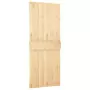 Porta Scorrevole con Set Hardware 80x210 cm Legno Massello Pino