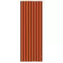 Paravento Balcone Arancione e Marrone 80x240 cm Tessuto Oxford