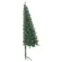 Albero di Natale Artificiale ad Angolo con Supporto Verde 180 cm PVC