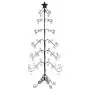 Albero di Natale Decorativo in Metallo Nero 215 cm