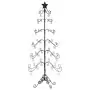 Albero di Natale Decorativo in Metallo Nero 215 cm