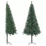 Albero di Natale Artificiale ad Angolo con Supporto Verde 180 cm PVC