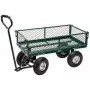 Draper Tools Carrello Giardino Rete Acciaio 86,5x46,5x21 cm Verde Nero