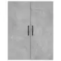 Credenza Grigio Cemento 69,5x34x180 cm in Legno Multistrato