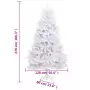 Albero di Natale Artificiale Incernierato con Base Bianco 270cm