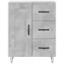 Credenza Grigio Cemento 69,5x34x180 cm in Legno Multistrato