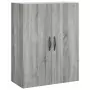 Credenza Grigio Sonoma 69,5x34x180 cm in Legno Multistrato