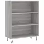 Credenza Grigio Sonoma 69,5x34x180 cm in Legno Multistrato