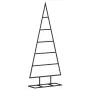 Albero di Natale Decorativo in Metallo Nero 90 cm