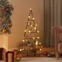 Albero di Natale Decorativo in Metallo Nero 90 cm