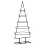 Albero di Natale Decorativo in Metallo Nero 90 cm