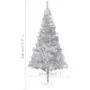 Albero di Natale Artificiale con Supporto Argento 180 cm PET