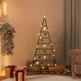 Albero di Natale Decorativo in Metallo Nero 125 cm