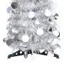 Albero di Natale Artificiale Apribile Argento 120 cm PET