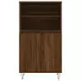 Credenza Rovere Marrone 60x36x110 cm in Legno Multistrato