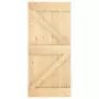 Porta Scorrevole con Set Hardware 95x210 cm Legno Massello Pino